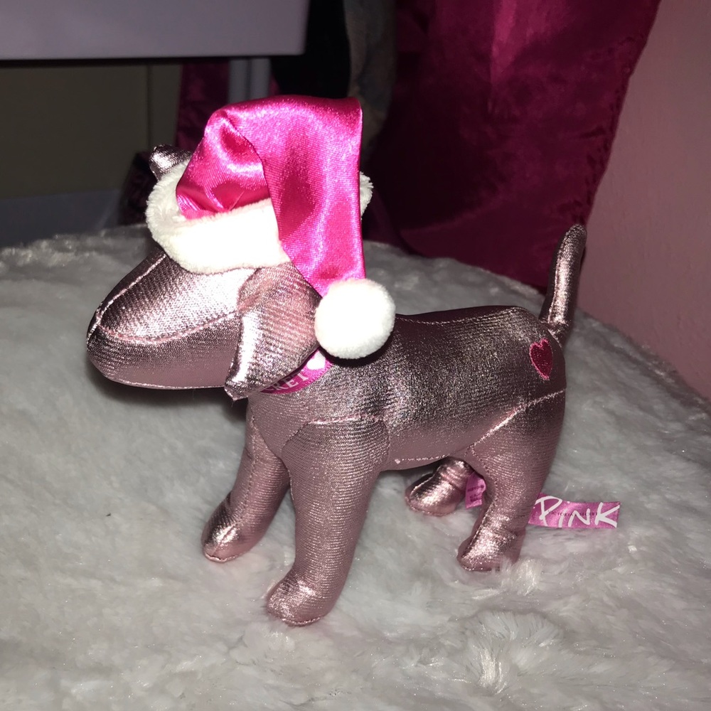 PINK christmas dog
